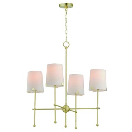 Maxim Lighting Huntington 4-Light Chandelier 32364WTSBR